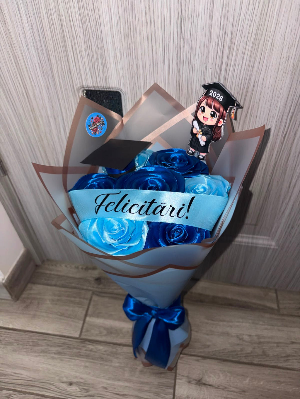 Buchet Absolvire Mini 7 Blue Fusion