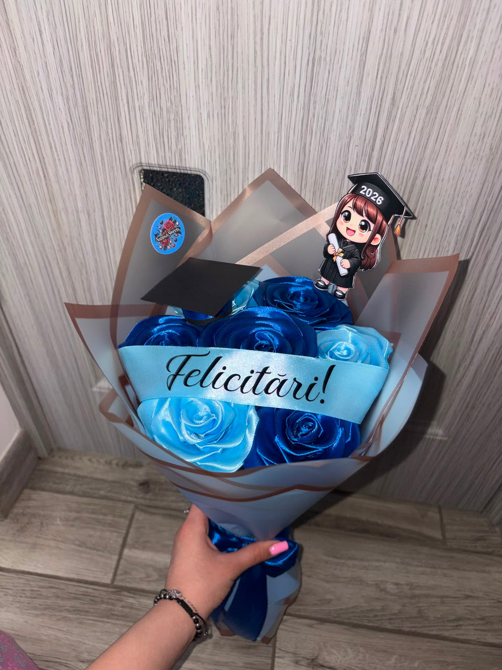 Buchet Absolvire Mini 7 Blue Fusion