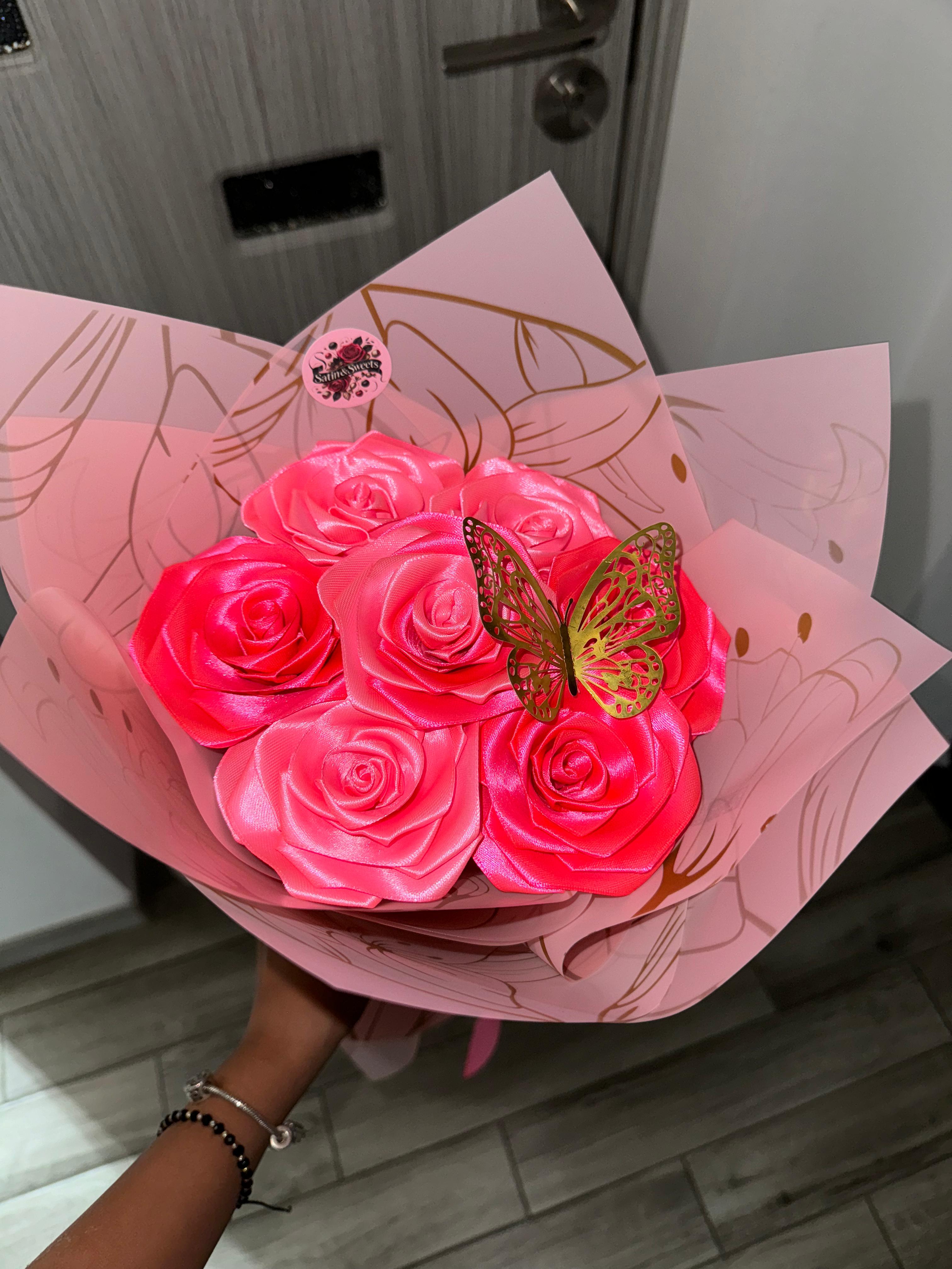 Buchet Mini 7 Fucsia