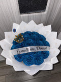 Buchet Royal Blue Queen