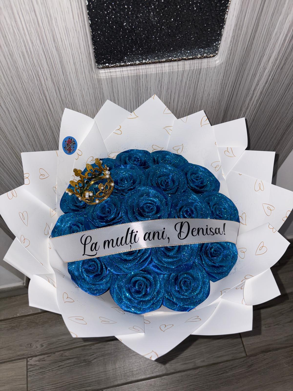 Buchet Royal Blue Queen