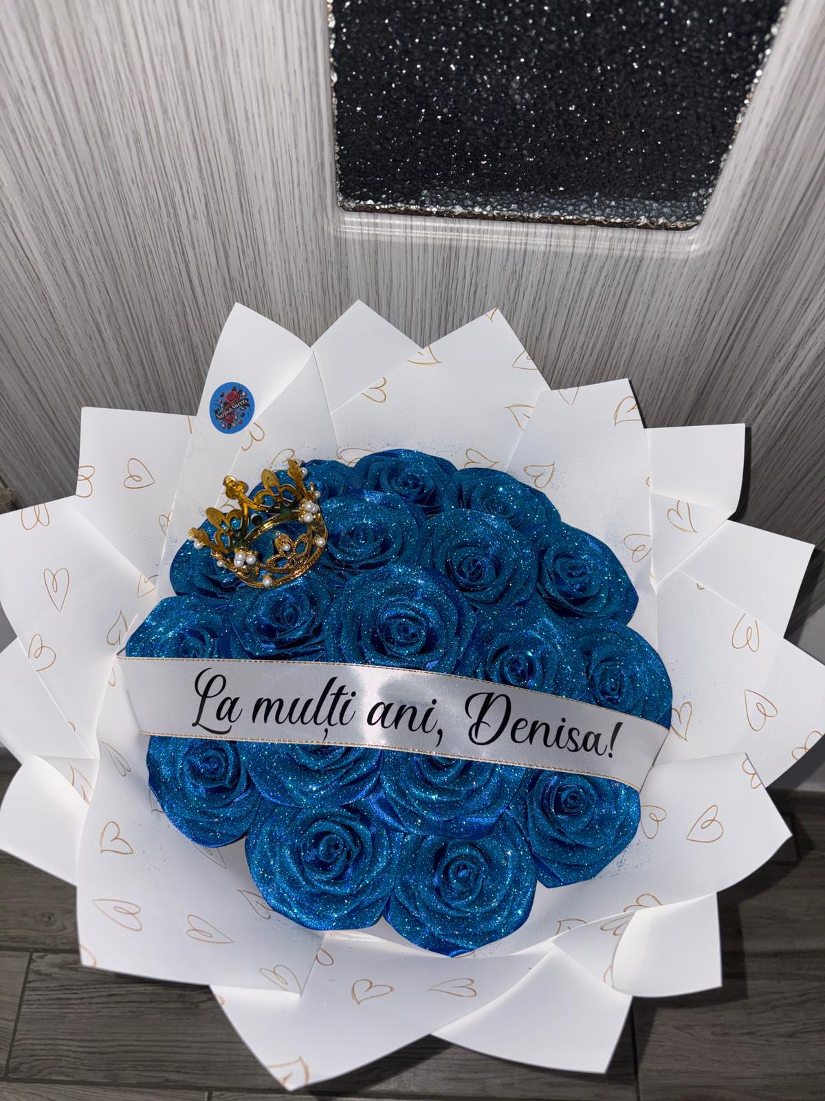 Buchet Royal Blue Queen