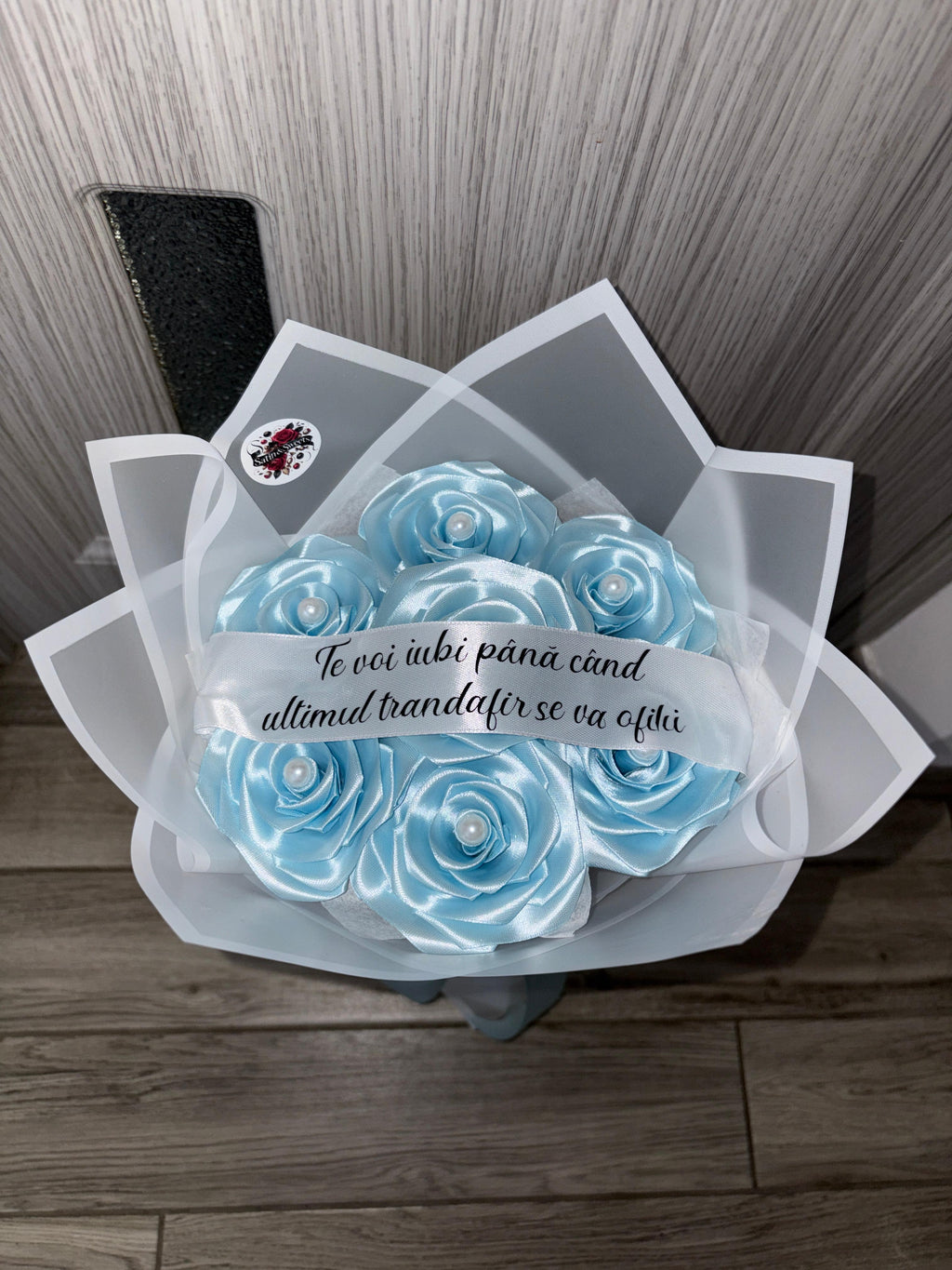 Buchet Mini 7 Baby Blue