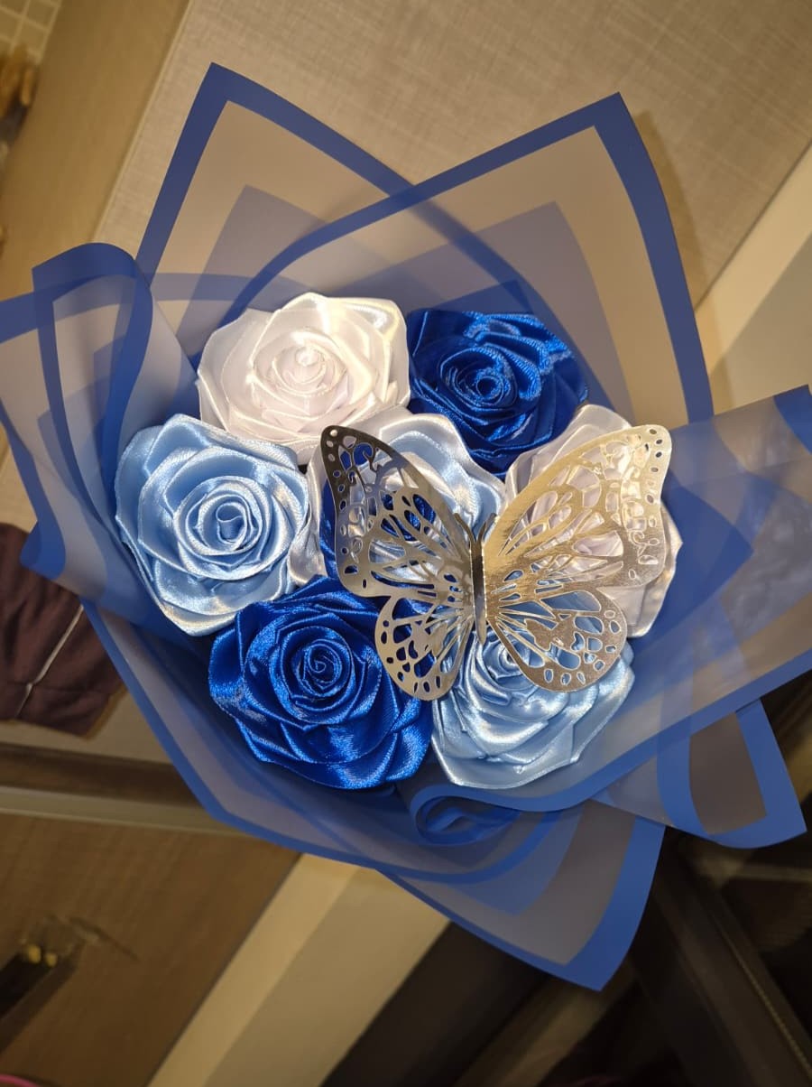 Buchet Mini 7 Diamond Blue