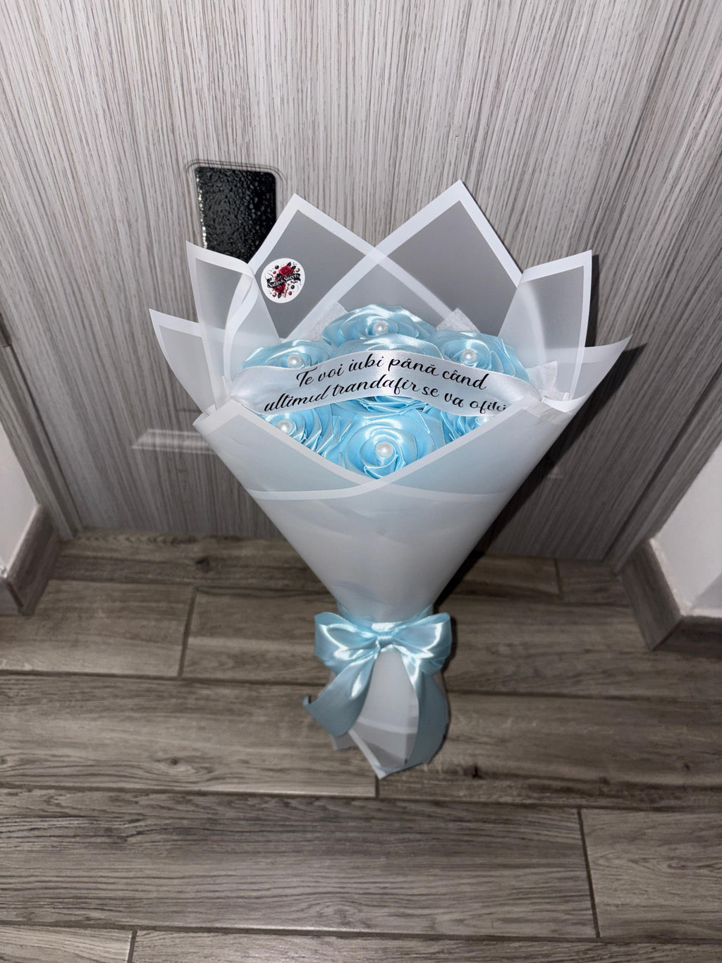 Buchet Mini 7 Baby Blue