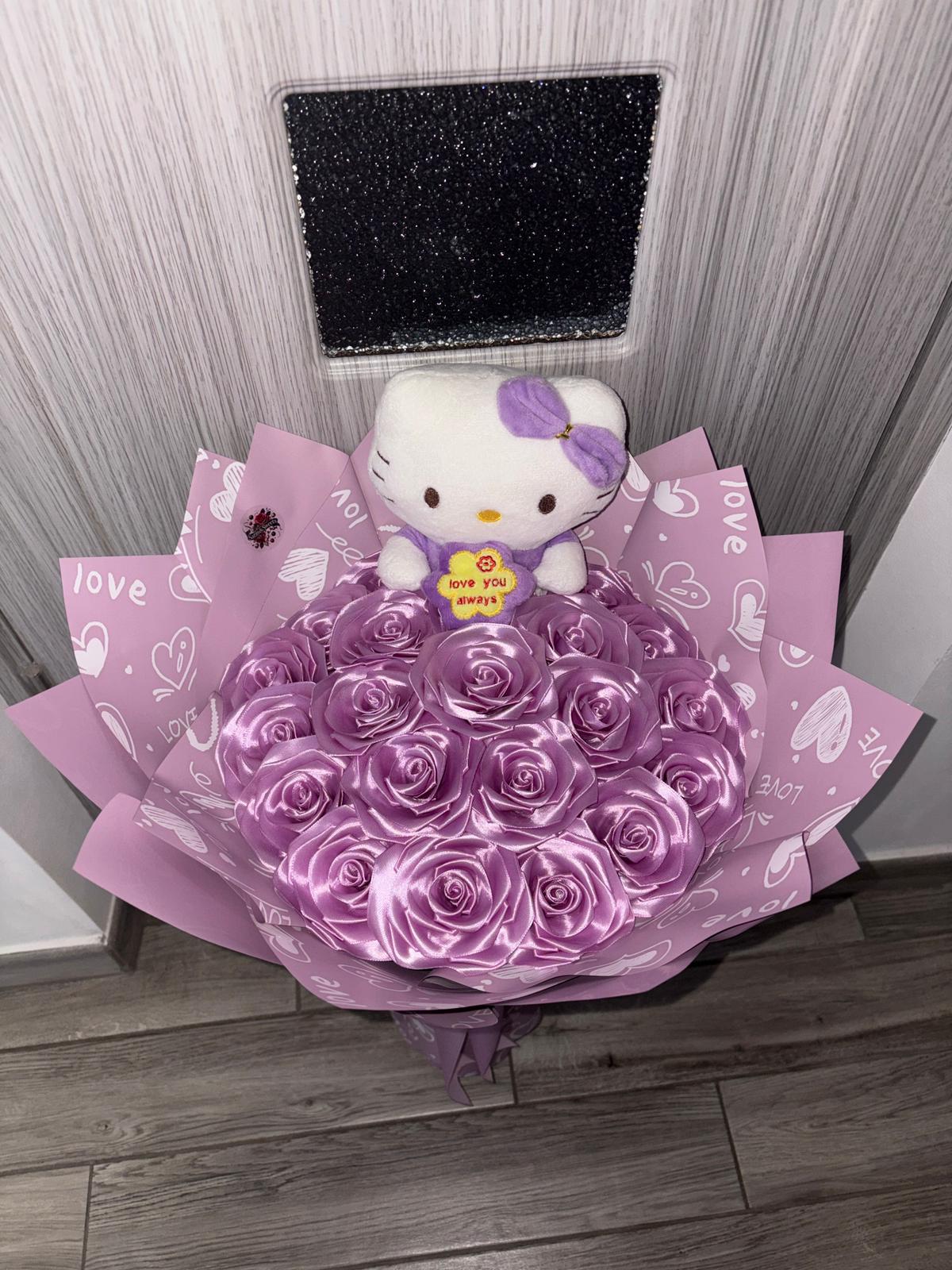 Buchet Hello Kitty Lila
