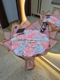 Buchet Absolvire 19 Diamond Pink