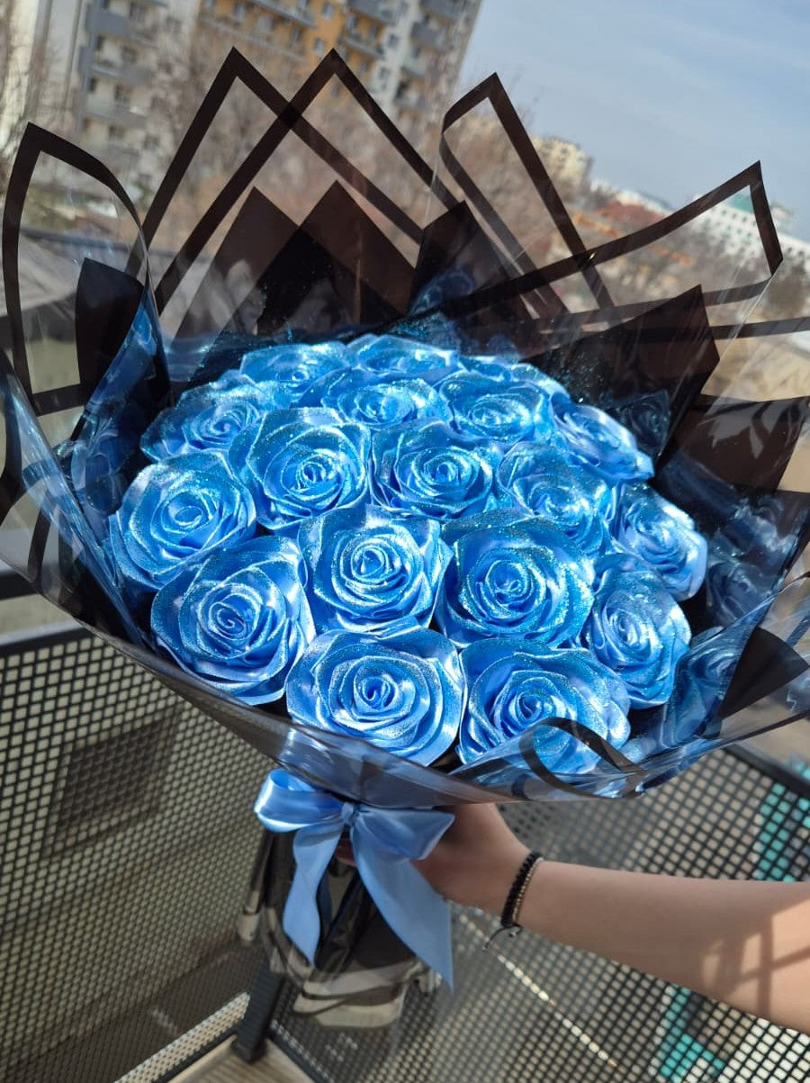 Buchet Glamour Baby Blue