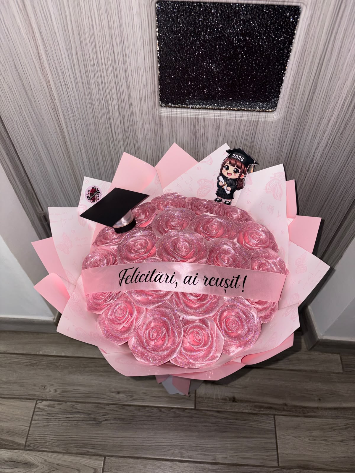 Buchet Absolvire 21 Baby Pink