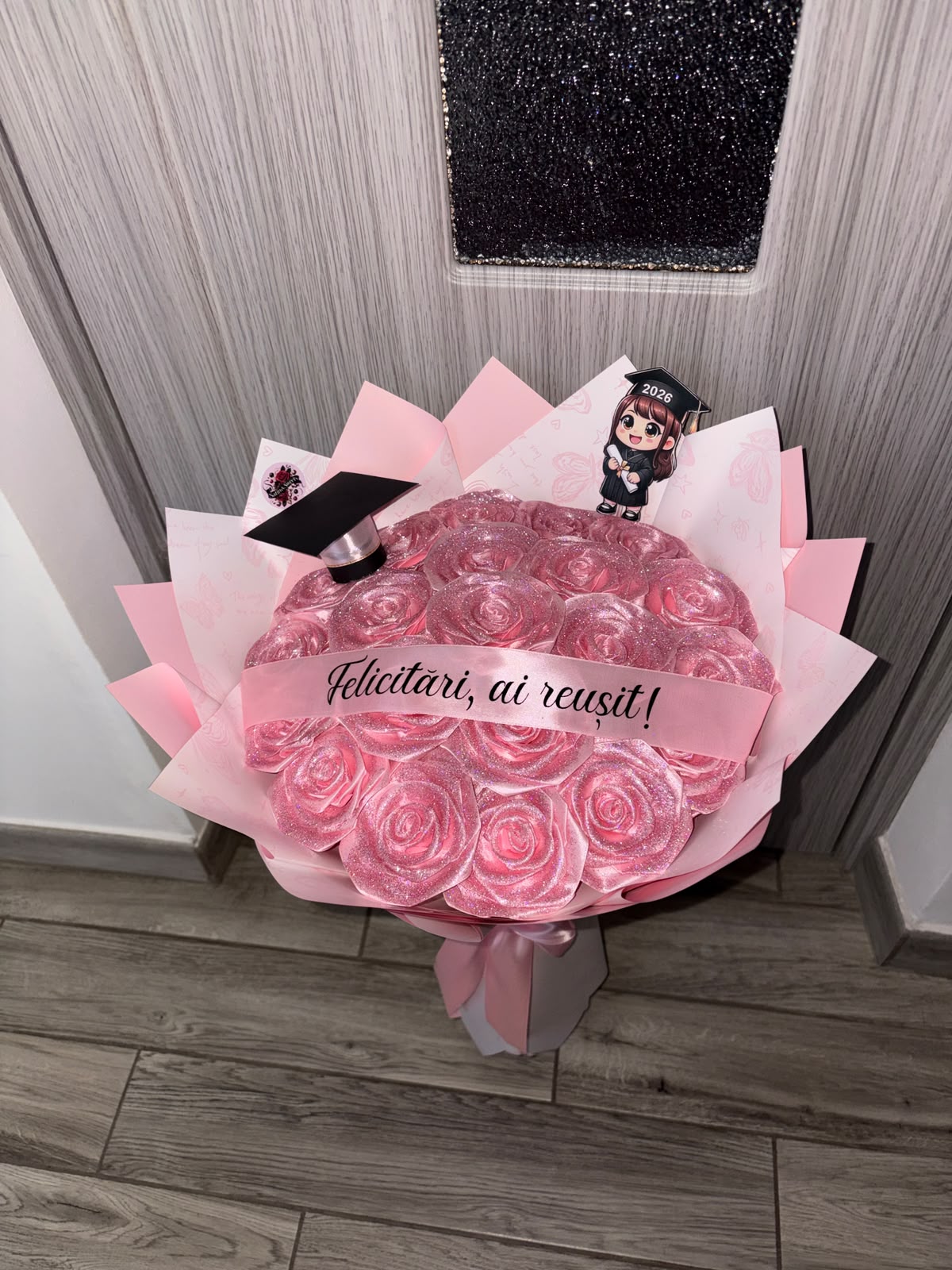 Buchet Absolvire 21 Baby Pink